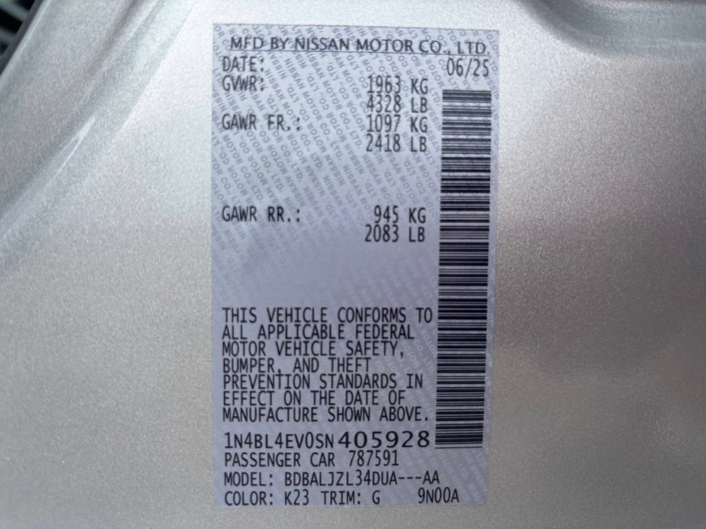 Certified 2025 Nissan Altima 2.5 SL FWD image 32