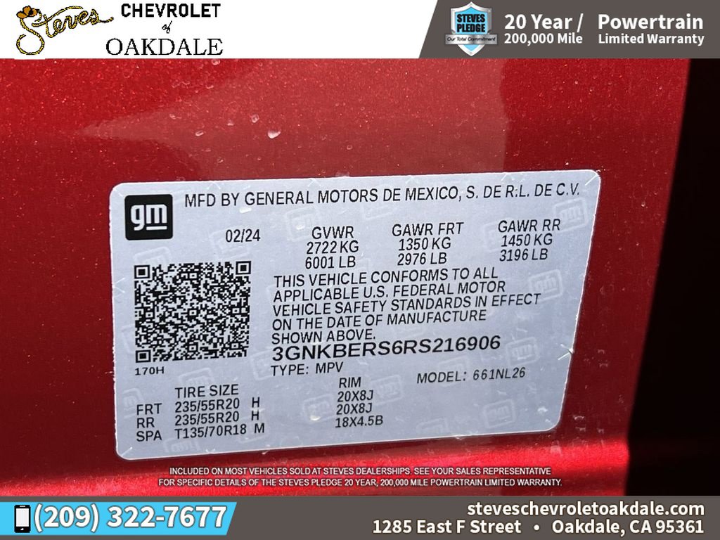 Certified 2024 Chevrolet Blazer RS w/ Driver Confidence II Package FWD image 39
