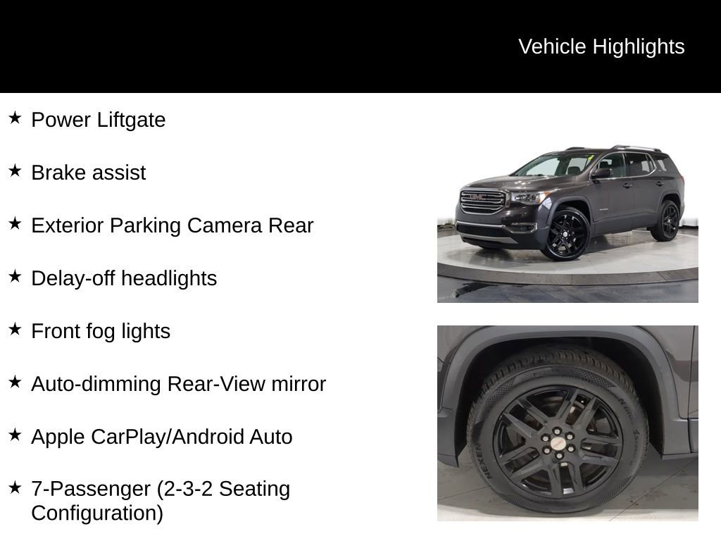 Used 2019 GMC Acadia SLT w/ LPO, Cargo Package AWD/4WD image 13