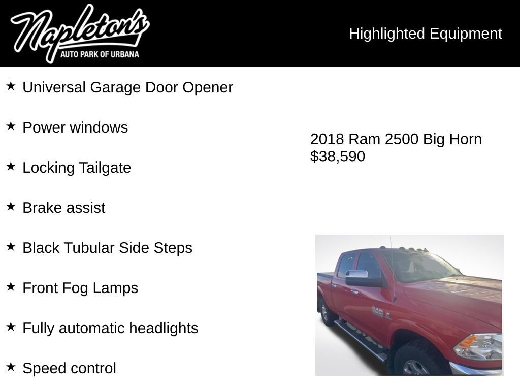 Used 2018 RAM 2500 Big Horn w/ Harvest Edition image 5
