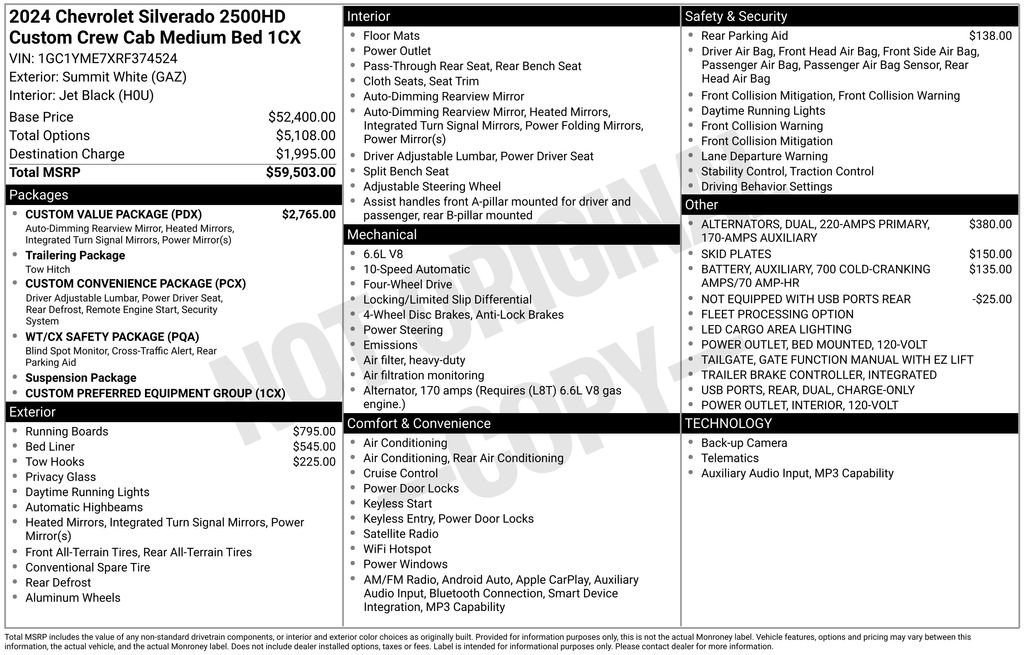 Certified 2024 Chevrolet Silverado 2500 Custom w/ Custom Value Package image 44