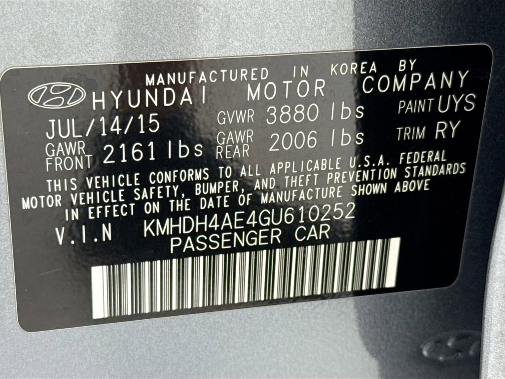 Used 2016 Hyundai Elantra Value Edition FWD image 33