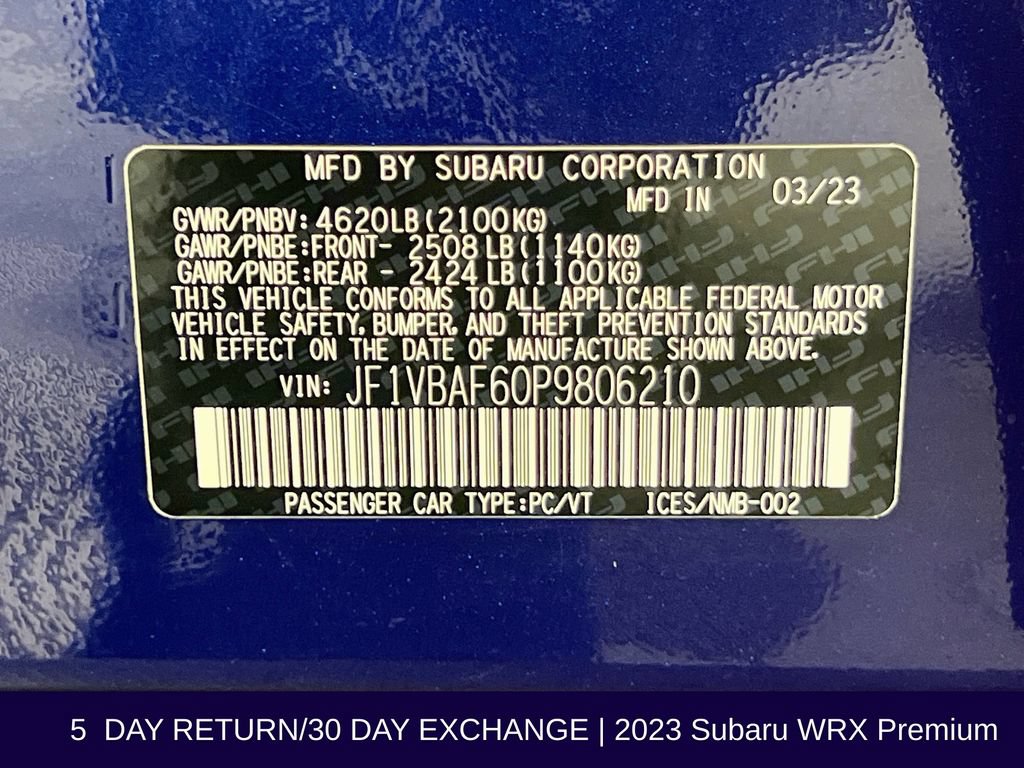 Used 2023 Subaru WRX Premium AWD/4WD image 38