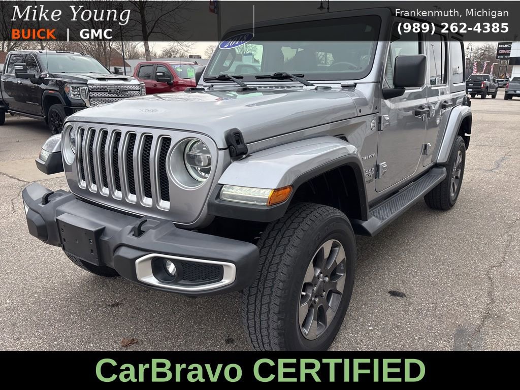 Used 2018 Jeep Wrangler Unlimited Sahara w/ Uconnect 4C Nav & Sound Group image 1