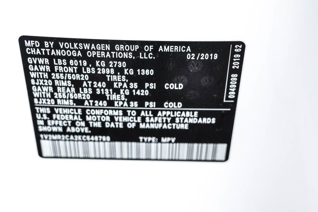 Used 2019 Volkswagen Atlas SEL AWD/4WD image 39