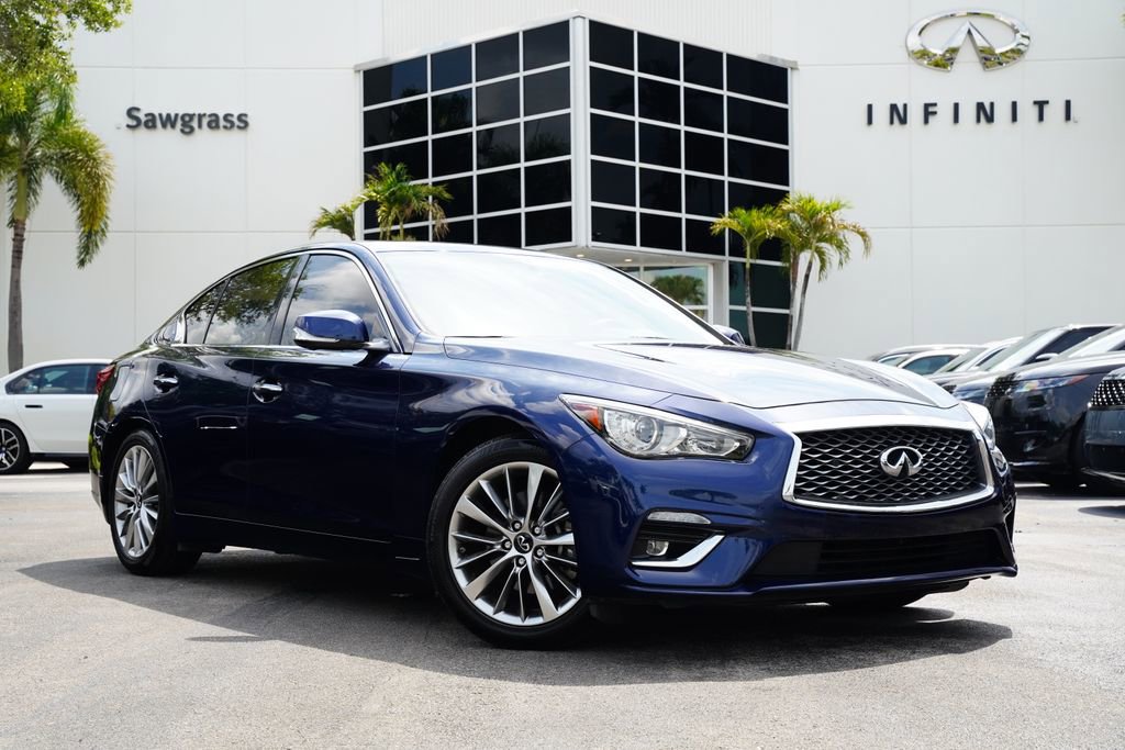 Used 2023 INFINITI Q50 Luxe w/ Cargo Package RWD image 1