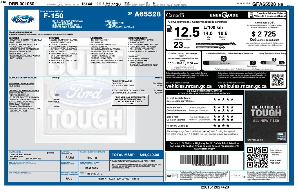 Used 2016 Ford F150 XLT AWD/4WD image 6