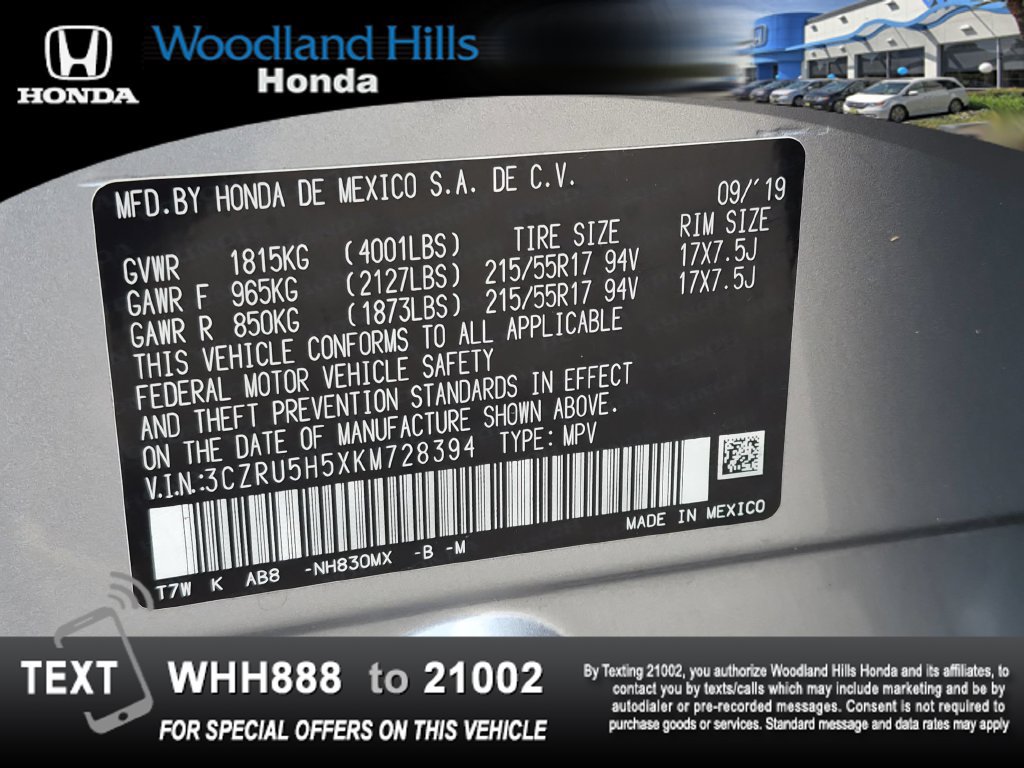 Used 2019 Honda HR-V EX image 27