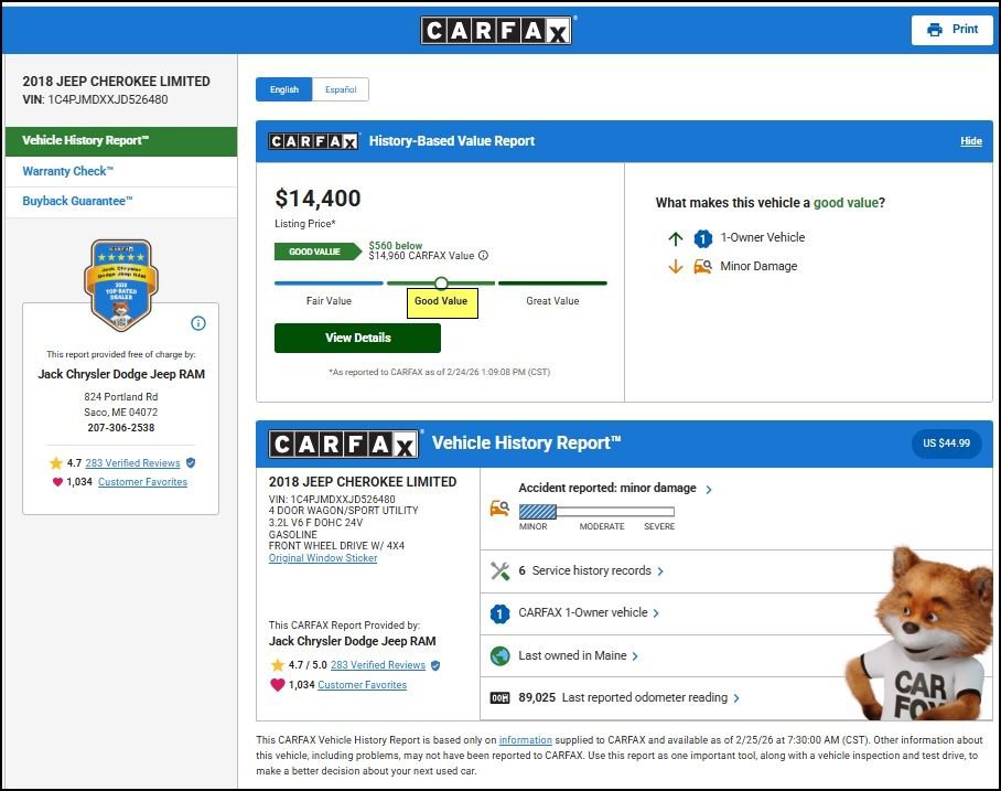 Used 2018 Jeep Cherokee Limited image 11