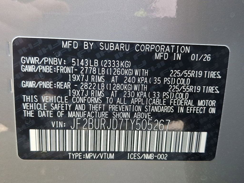 New 2026 Subaru Outback Touring XT AWD/4WD image 18