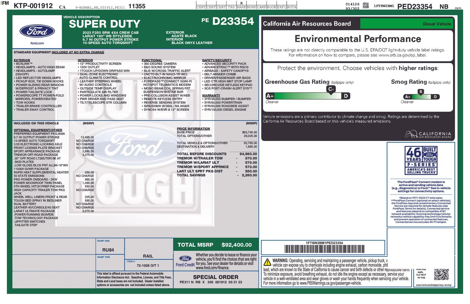 Used 2023 Ford F250 Lariat w/ Lariat Ultimate Package AWD/4WD image 10
