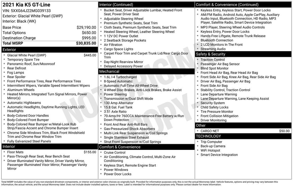 Used 2021 Kia K5 GT-Line image 10
