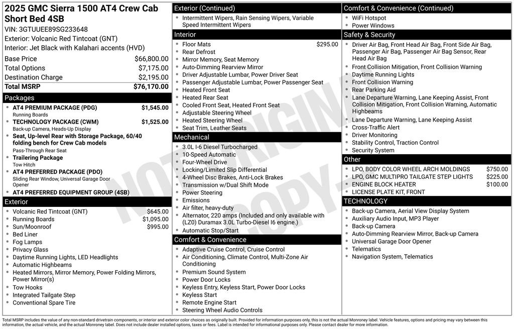 Used 2025 GMC Sierra 1500 AT4 w/ AT4 Premium Package image 9