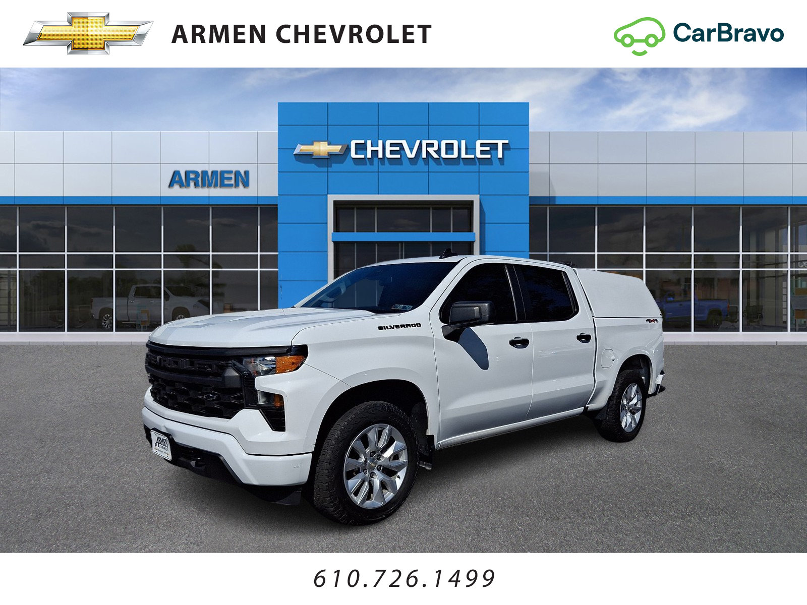 Certified 2022 Chevrolet Silverado 1500 Custom w/ LPO, Dark Essentials Package AWD/4WD image 1