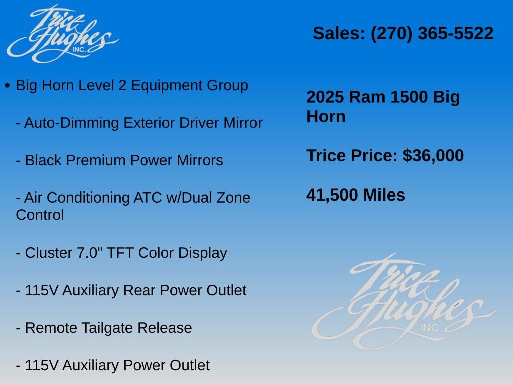 Used 2025 RAM 1500 Big Horn AWD/4WD image 14