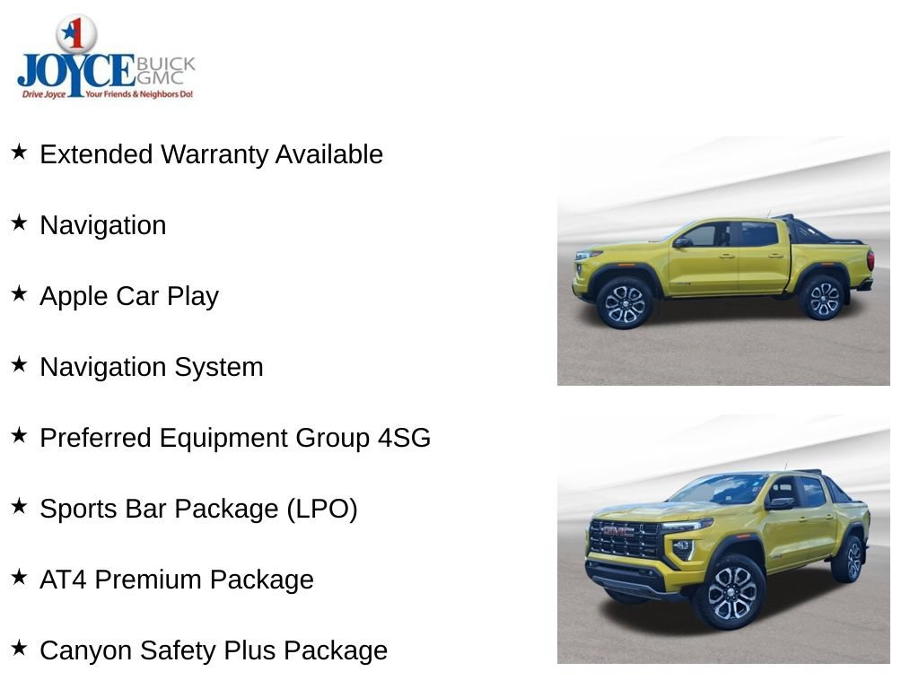Certified 2023 GMC Canyon AT4 w/ LPO, Sports Bar Package AWD/4WD image 10