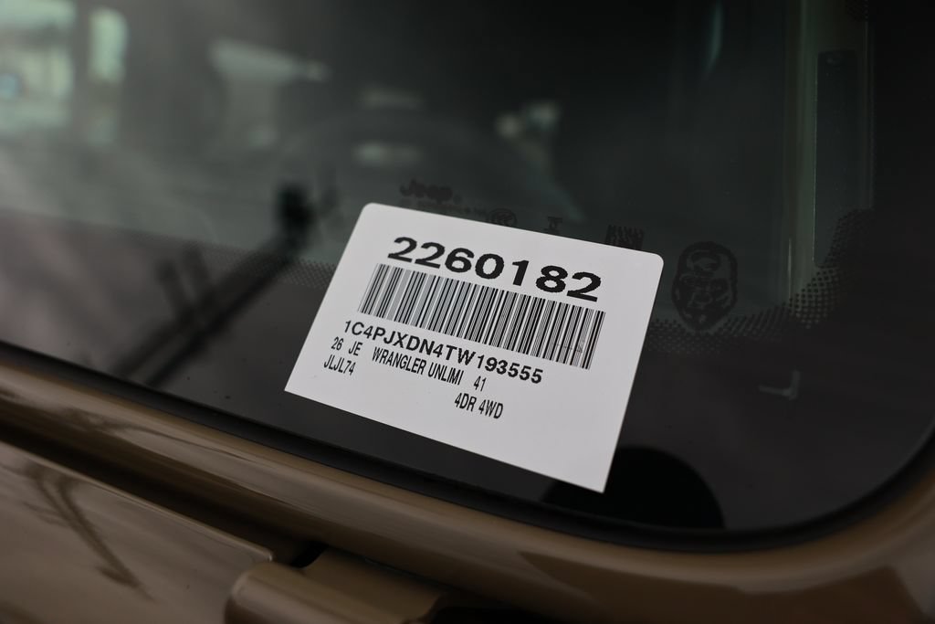 New 2026 Jeep Wrangler Unlimited Sport AWD/4WD image 36