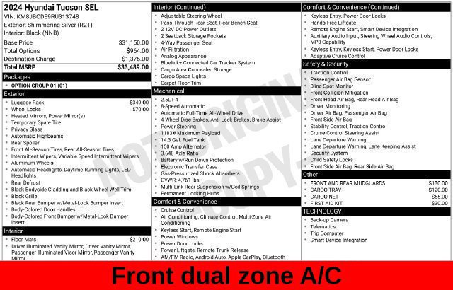 Used 2024 Hyundai Tucson SEL AWD/4WD image 17