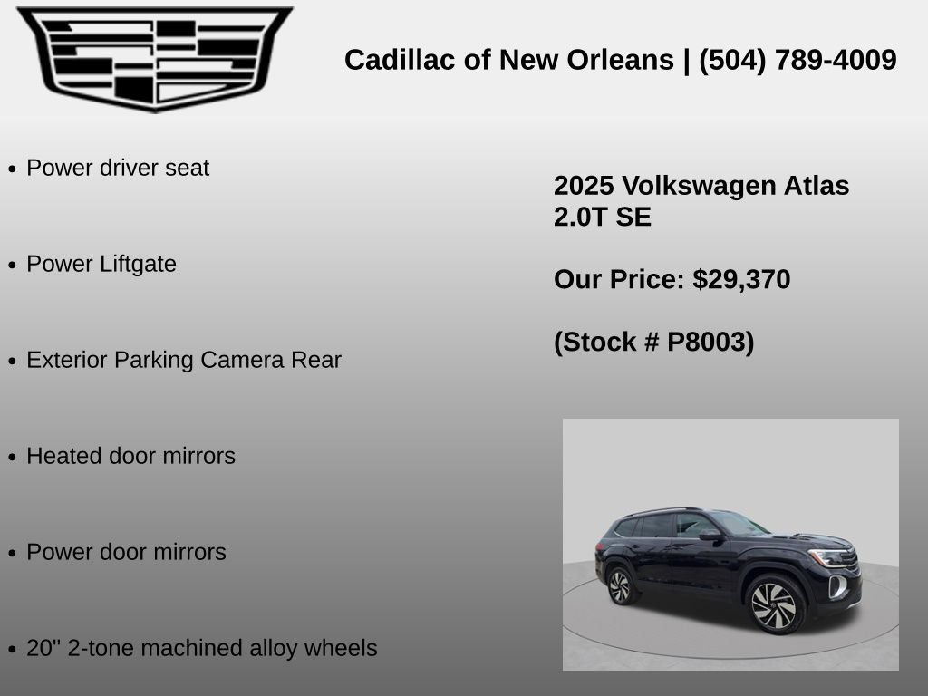 Used 2025 Volkswagen Atlas SE FWD image 8