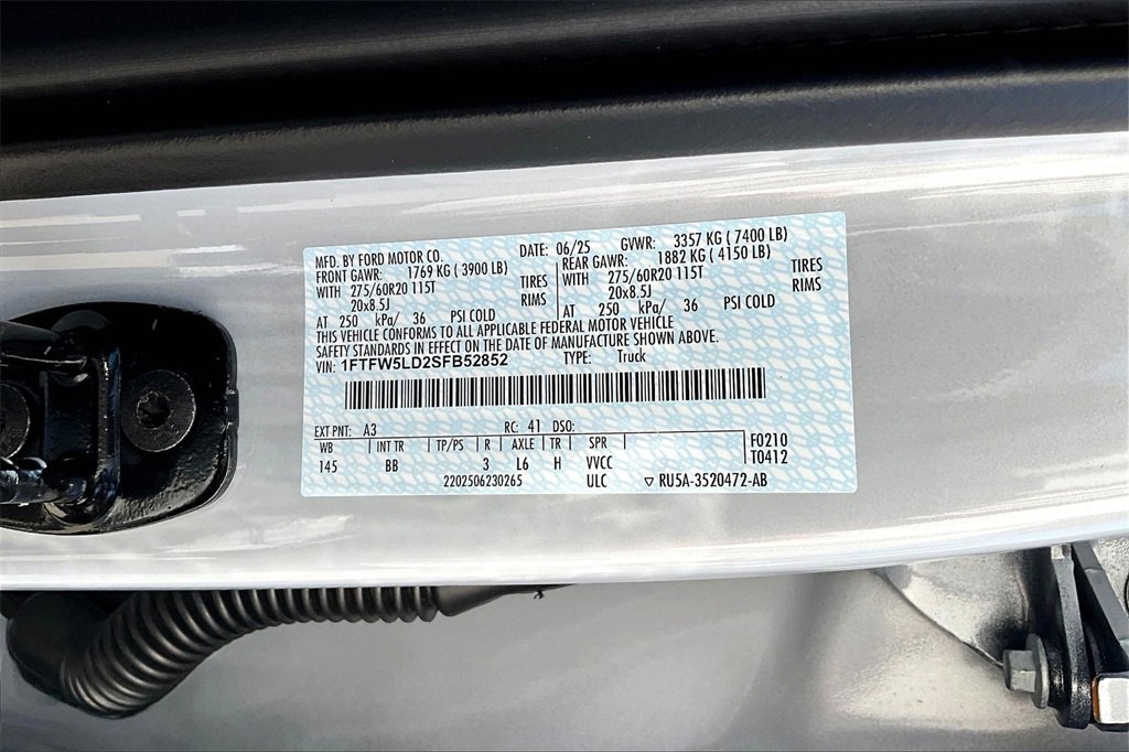 New 2025 Ford F150 Lariat w/ Equipment Group 501A Mid image 16
