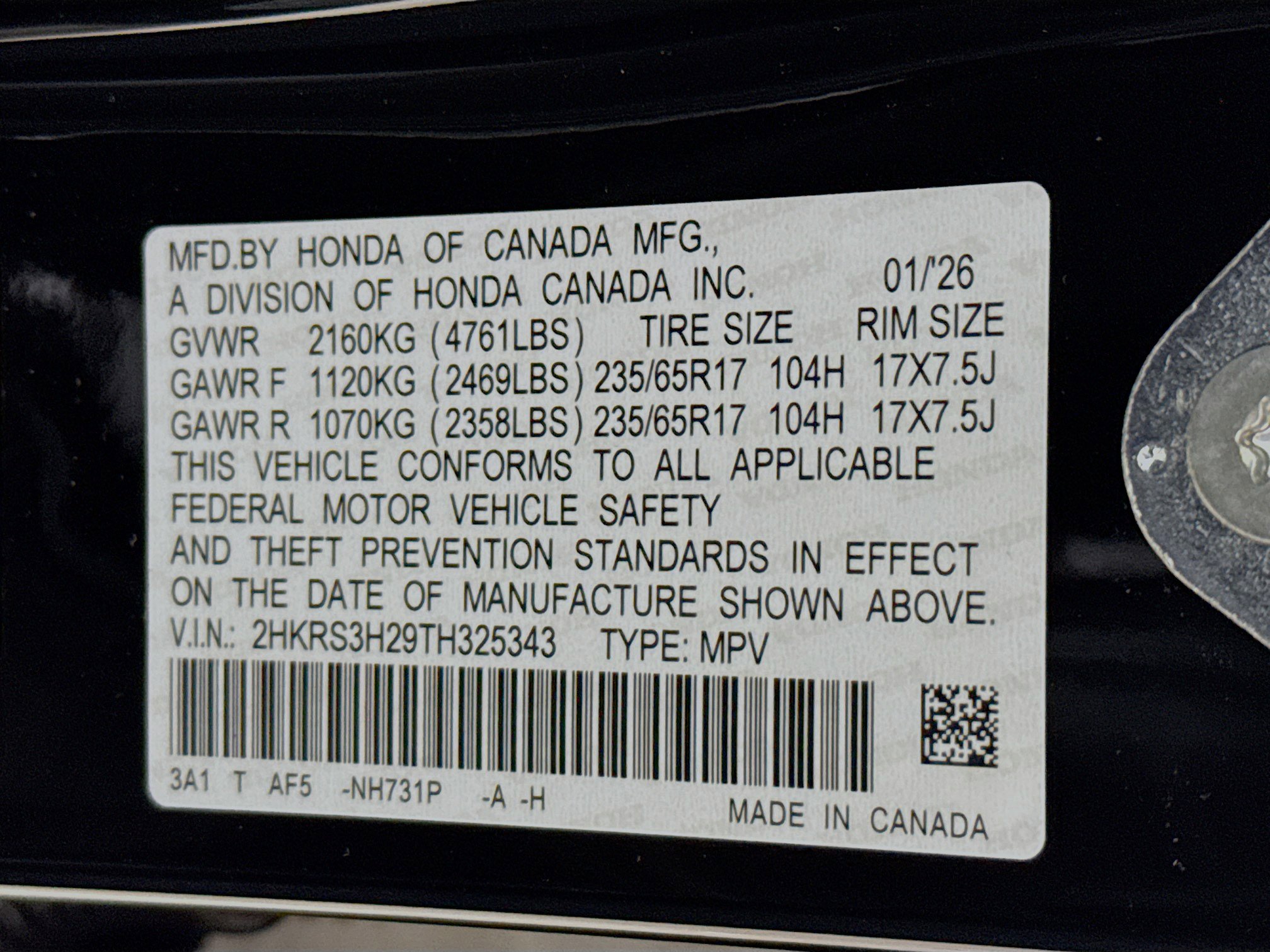 New 2026 Honda CR-V LX image 35