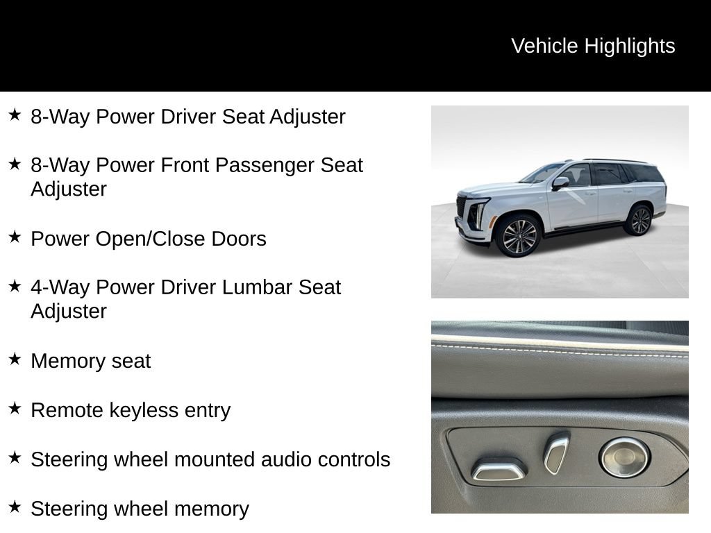 Certified 2026 Cadillac Escalade Sport w/ Touring Package AWD/4WD image 17