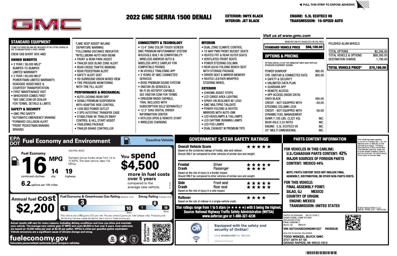 Used 2022 GMC Sierra 1500 Denali image 9