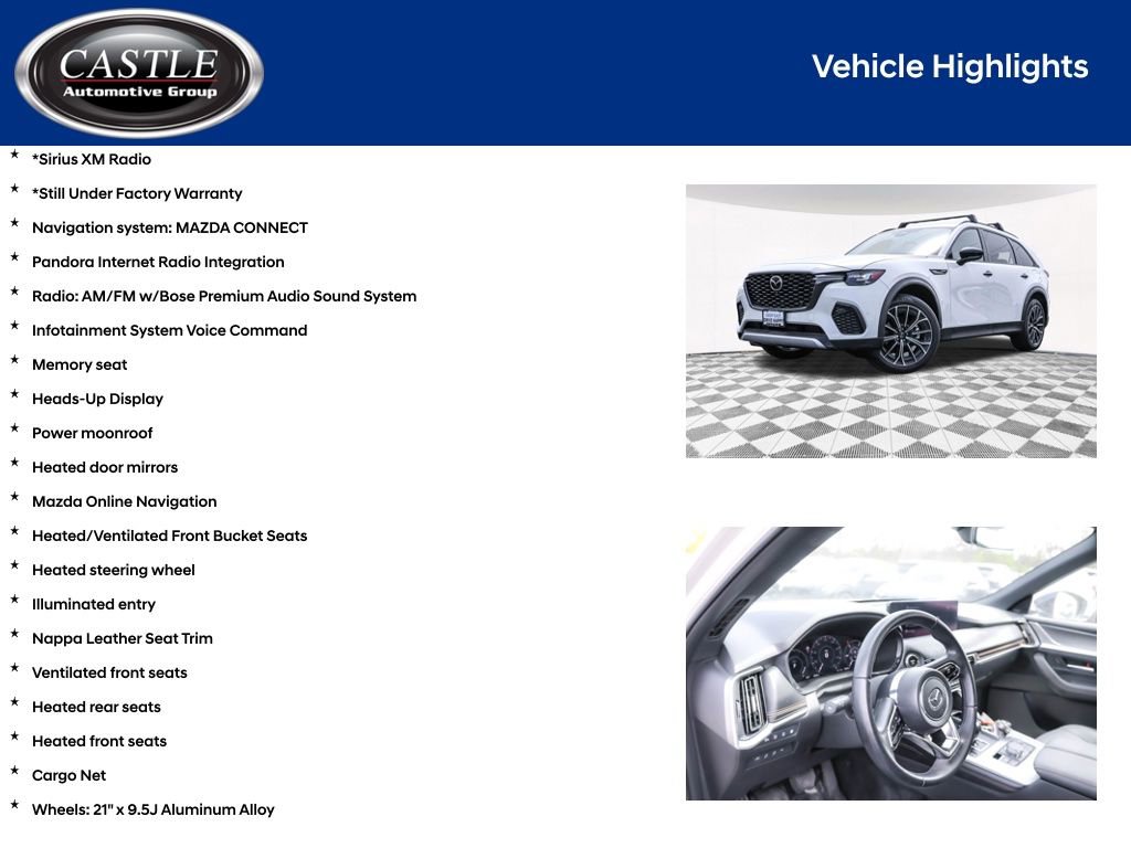 Used 2025 MAZDA CX-70 Plug-In Hybrid w/ Premium Plus AWD/4WD image 7