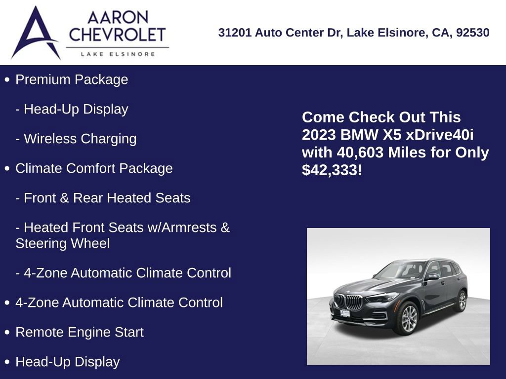 Used 2023 BMW X5 xDrive40i AWD/4WD image 10