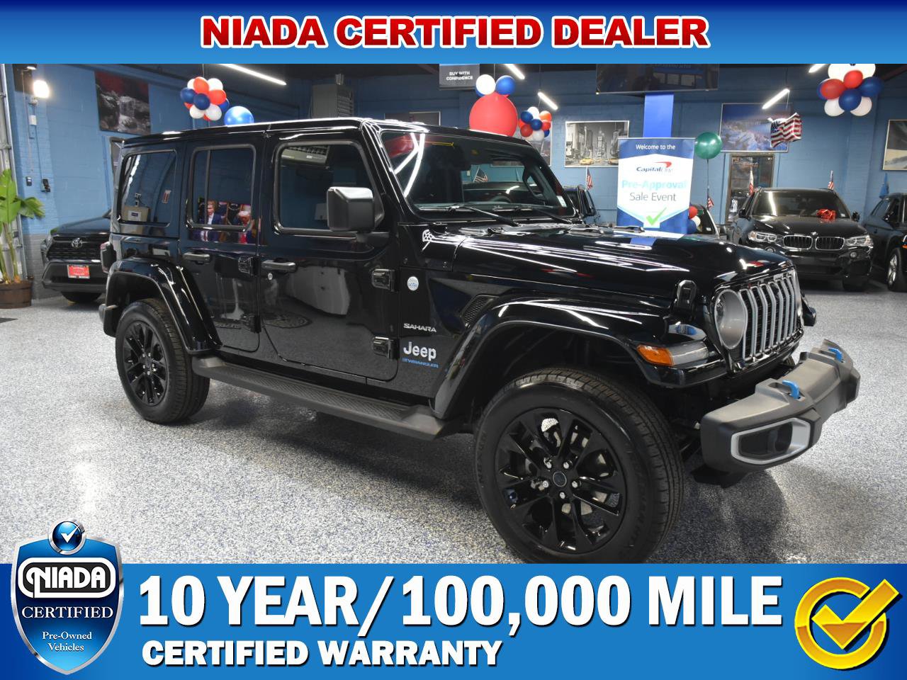 Used 2024 Jeep Wrangler Unlimited Sahara w/ Technology Group image 1