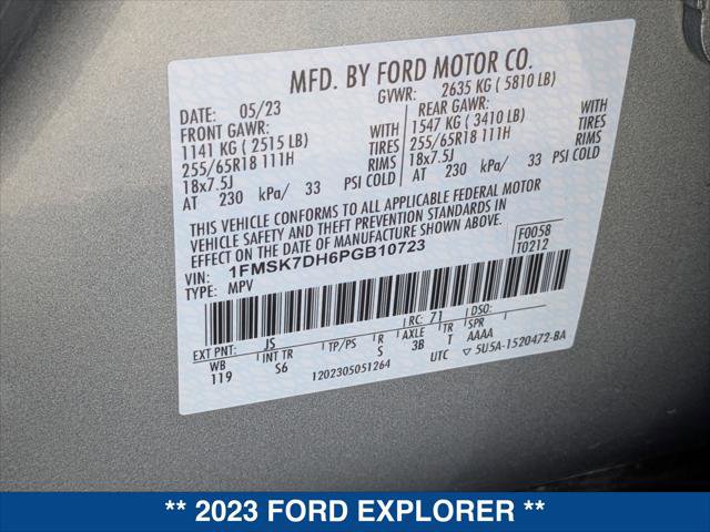 Certified 2023 Ford Explorer XLT w/ Equipment Group 202A image 24