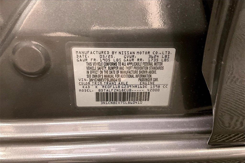 Certified 2025 Nissan Versa SV w/ Trunk Package image 29