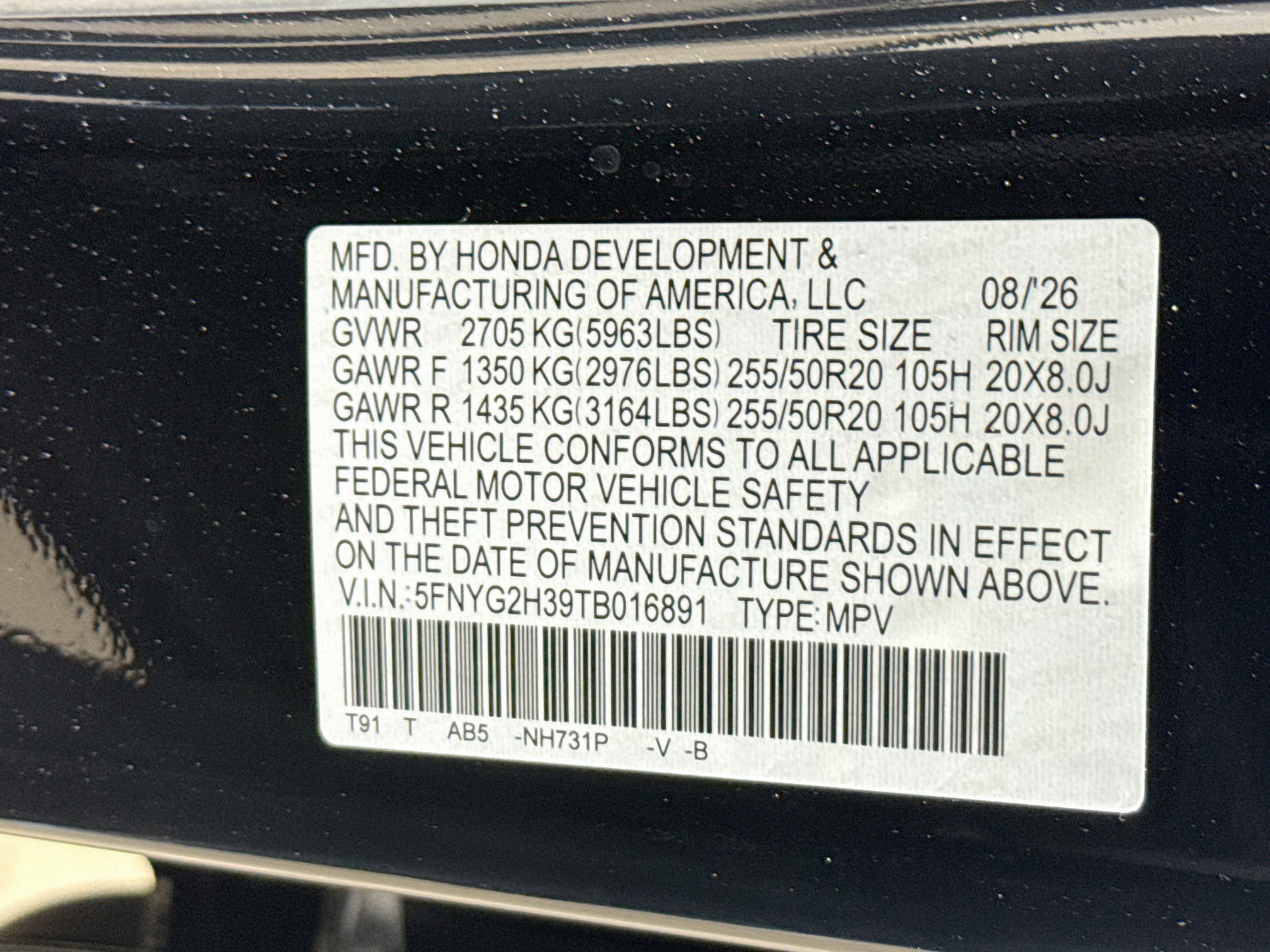 New 2026 Honda Pilot Sport image 39