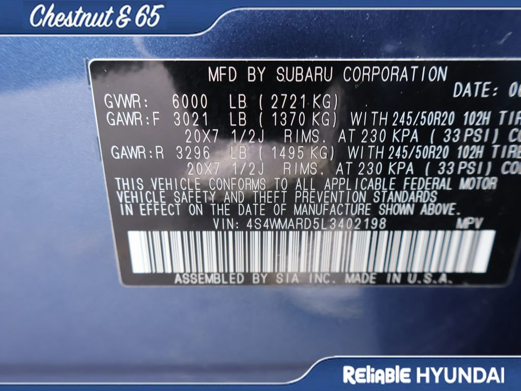 Used 2020 Subaru Ascent Touring w/ Popular Package #2A AWD/4WD image 25