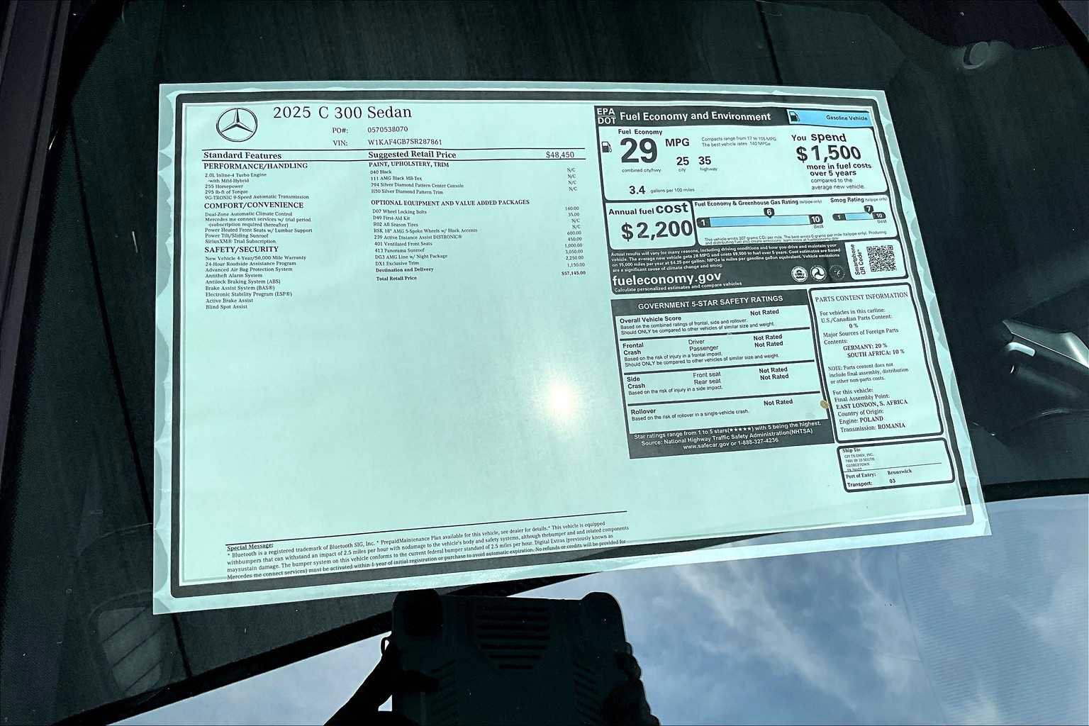 New 2025 Mercedes-Benz C 300 C 300 image 22