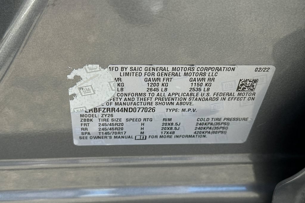 Used 2022 Buick Envision Avenir w/ Technology Package II FWD image 33