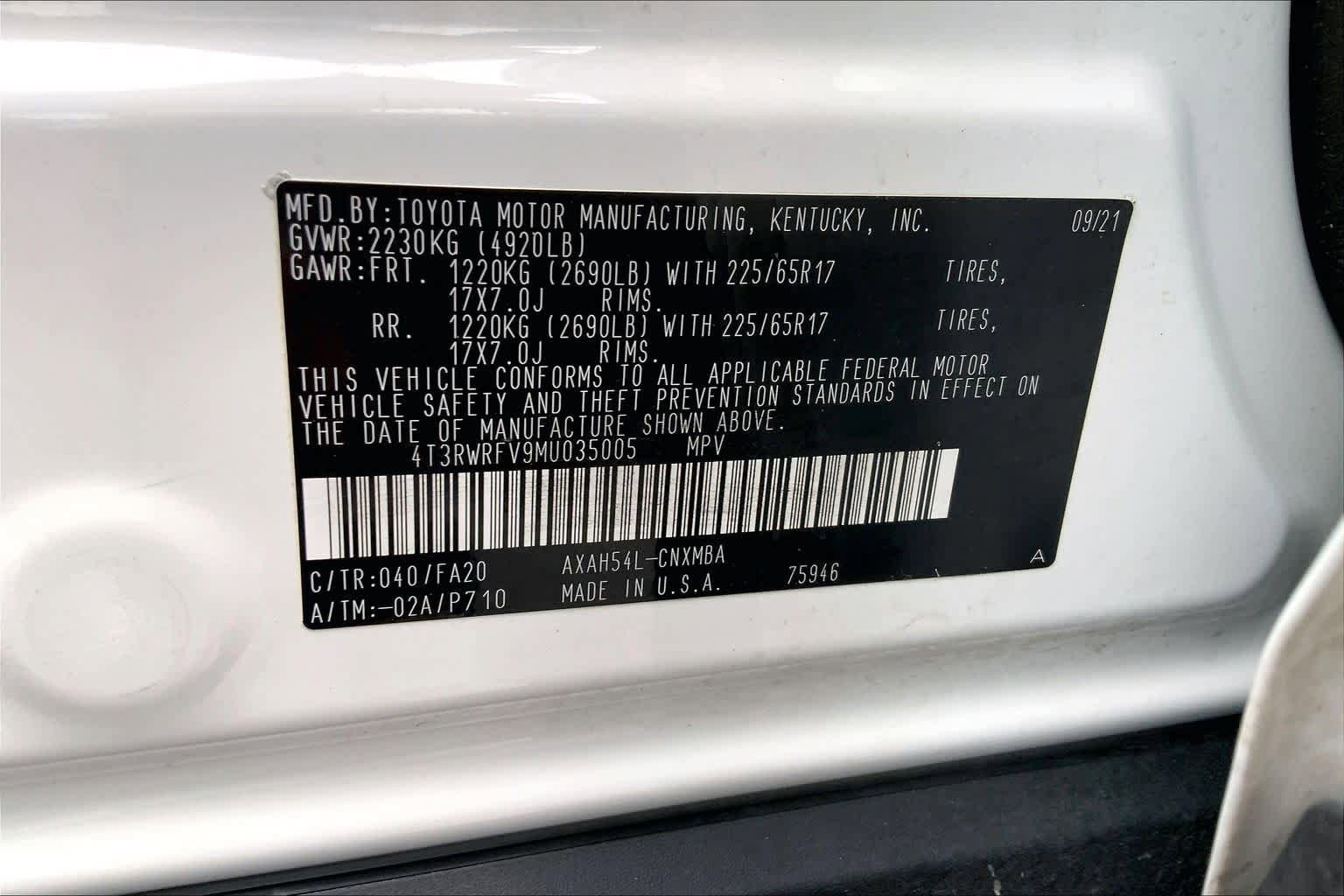Used 2021 Toyota RAV4 XLE w/ Convenience Package AWD/4WD image 37