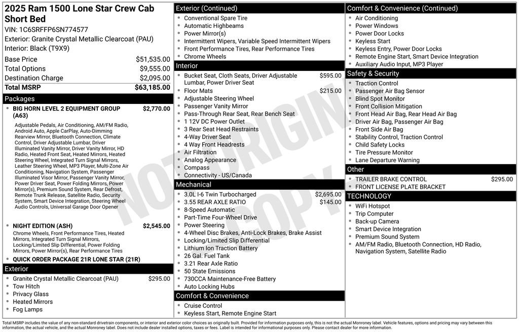 Used 2025 RAM 1500 Lone Star image 7
