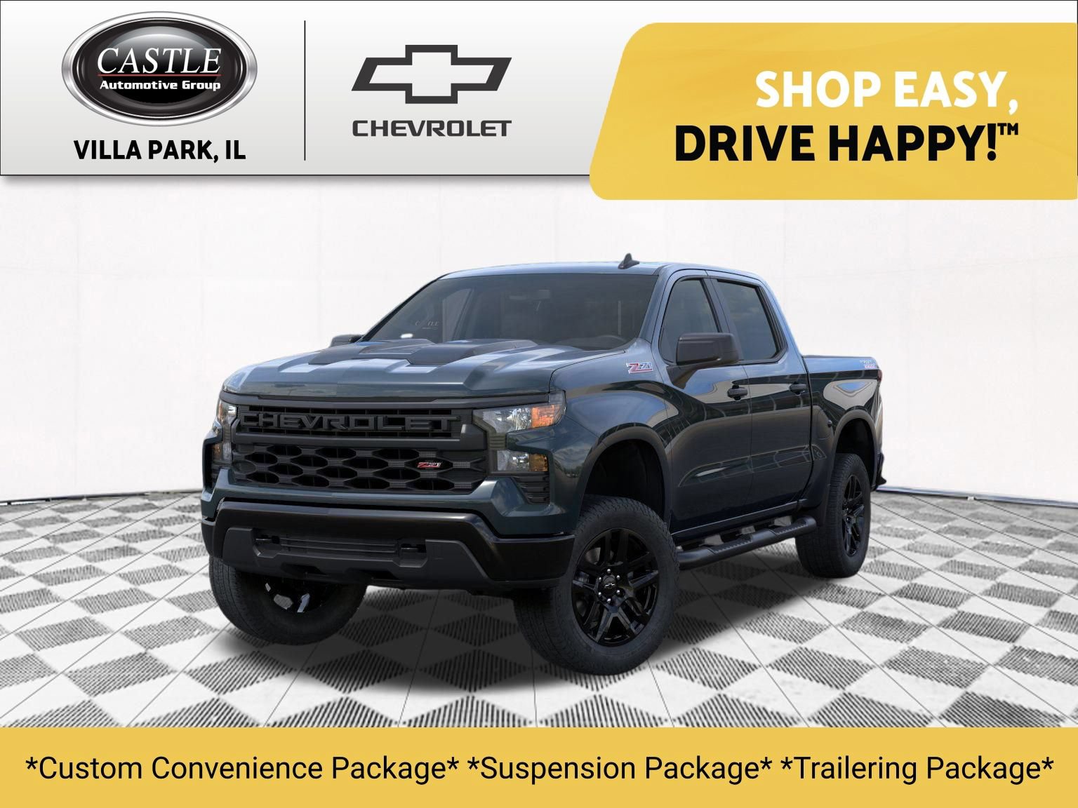 New 2026 Chevrolet Silverado 1500 Custom Trail Boss w/ Turbomax Blackout Package AWD/4WD video 1