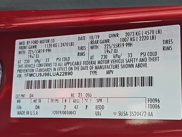 Used 2020 Ford Escape Titanium AWD/4WD image 39