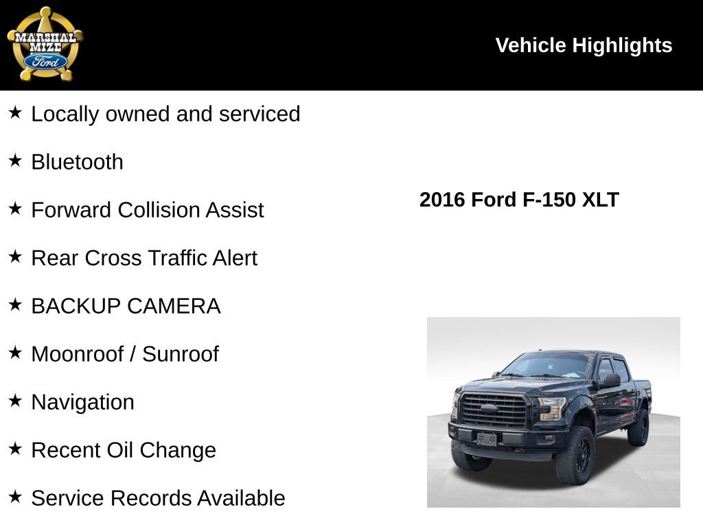 Used 2016 Ford F150 XLT w/ Equipment Group 302A Luxury AWD/4WD image 2