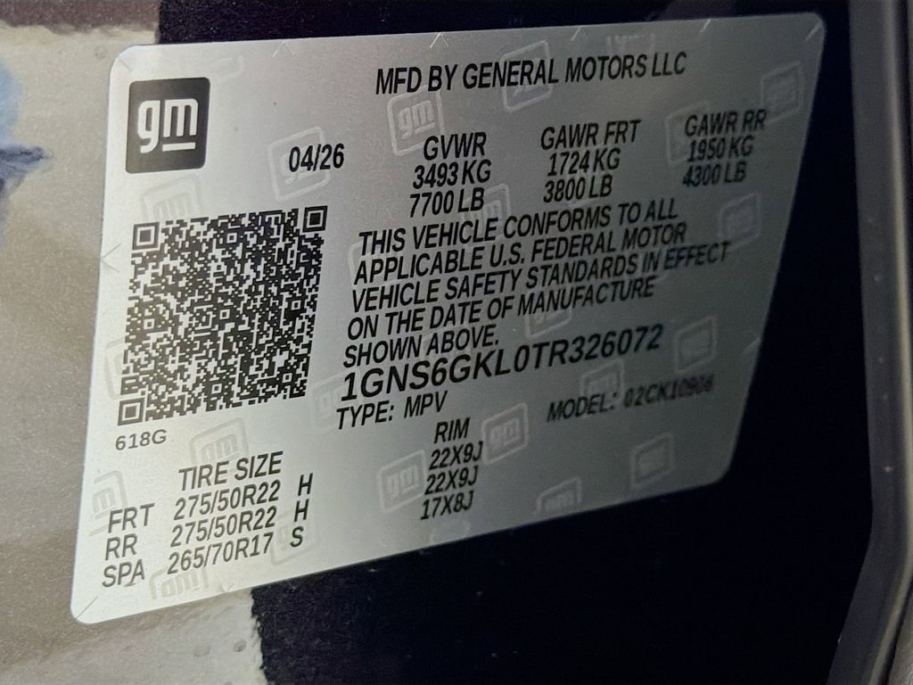 New 2026 Chevrolet Suburban High Country AWD/4WD image 10