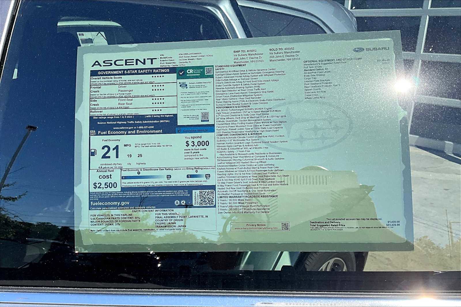 New 2025 Subaru Ascent Limited image 19