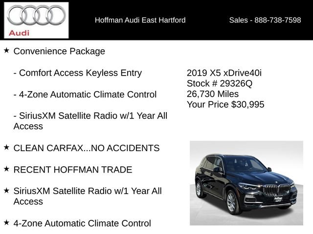 Used 2019 BMW X5 xDrive40i w/ Convenience Package AWD/4WD image 6