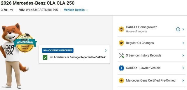 Certified 2026 Mercedes-Benz CLA 250 image 3