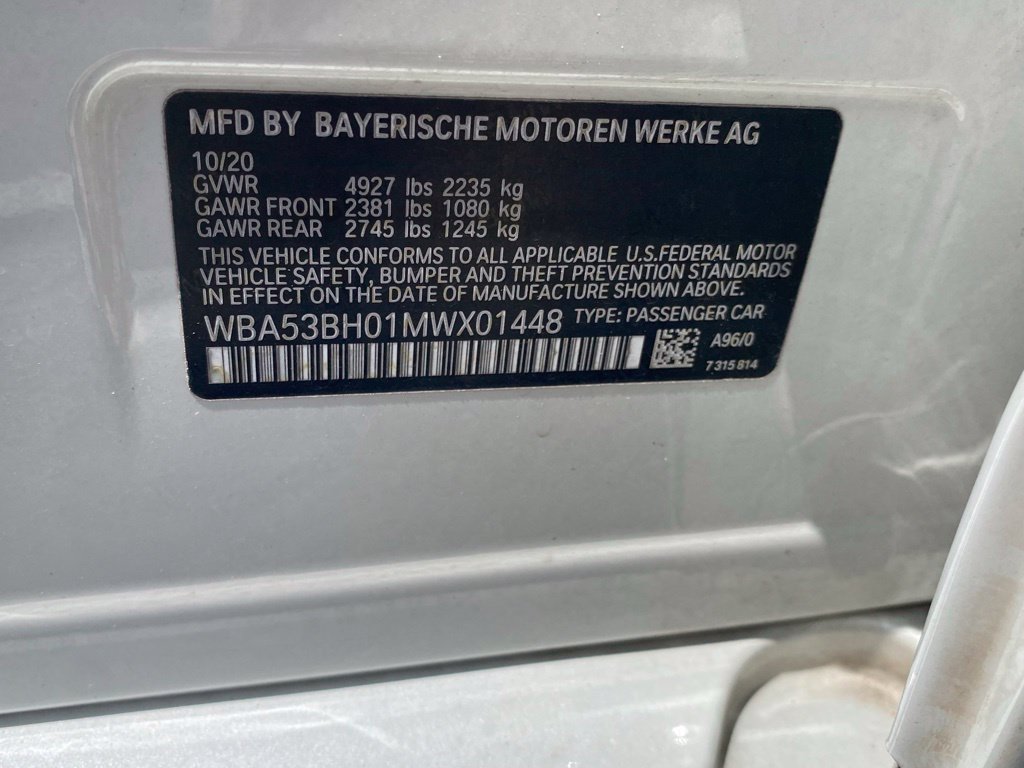 Used 2021 BMW 530i w/ Convenience Package RWD image 17