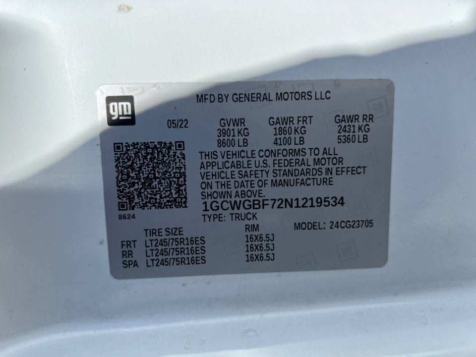 Used 2022 Chevrolet Express 2500 Extended w/ Driver Convenience Package image 34