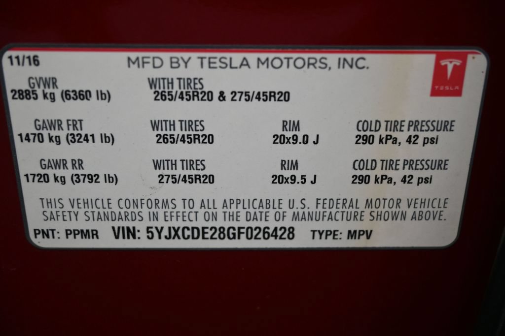 Used 2016 Tesla Model X 90D AWD/4WD image 22