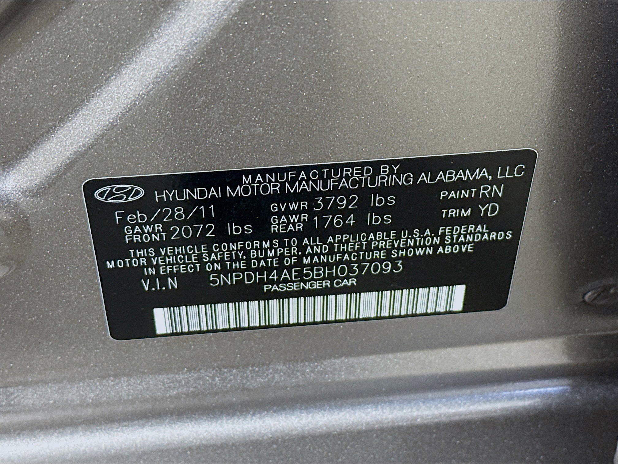 Used 2011 Hyundai Elantra GLS FWD image 35