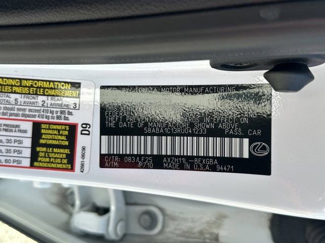 Used 2024 Lexus ES 300h F Sport w/ Accessory Package (Z2) image 33